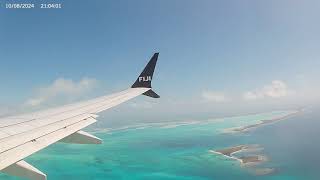 Fiji Airways 7378 STUNNING Kiritimati approach [upl. by Thomasin]