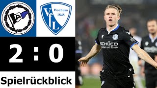 Arminia Bielefeld vs VFL Bochum 20  Spielrückblick [upl. by Suiradel965]