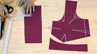 Blouse cutting Easy Method step by step full tutorial [upl. by Asiluy]