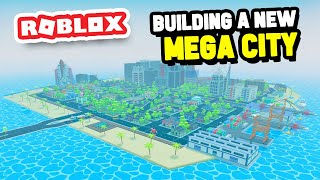 Playing CITIES SKYLINES in Roblox [upl. by Ardnuassak]