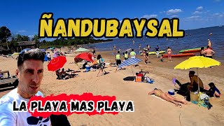 ÑANDUBAYSAL 🌴 Entre Ríos 🌴 LA PLAYA MAS PLAYA CAMPING BALNEARIO GUALEGUAYCHÚ [upl. by Bekha]