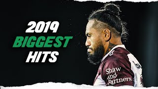 THE BIGGEST HITS OF NRL 2019 [upl. by Eiroj]