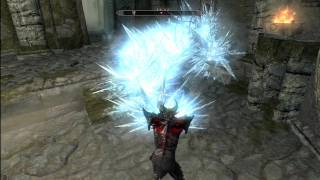 Skyrim  How To Get Fast Destruction Experience [upl. by Rhyne]