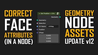 Set Position UVs Node  DJH Geometry Node Assets v12 [upl. by Sakul109]