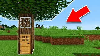 Minecraft  Como vivir dentro de un ÁRBOL Tutorial Pocket Edition Xbox PC [upl. by Horlacher223]