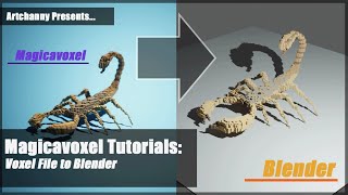 Magicavoxel Tutorials  Importing Voxel Files to Blender [upl. by Leinahtam]