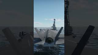 Carrier landing the F35C warthunder airplane mods landing [upl. by Ihana]