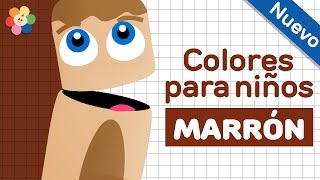 Aprendizaje de Colores en Español para Niños  Marrón  Videos para Bebés [upl. by Dewitt]