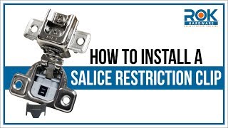 Hinge Restriction Clip Installation Guide  Salice Angle Reduction [upl. by Arayc]