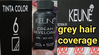 grey hair coverage 💯💯💯💯KEUNE hair color 6 nohair dye [upl. by Mayberry]