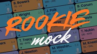 2024 Rookie Mock Draft Offense  IDP 5 Rounds 1 QB PPR [upl. by Belamy]