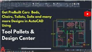 How to use Tool Pallets amp Design Center AutoCAD Tutorial [upl. by Zelda]