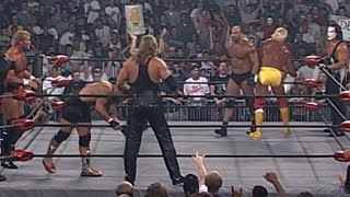 Goldberg amp Sting amp Hogan V Sid amp Nash amp Steiner WCW Nitro 9th August 1999 [upl. by Mcguire]