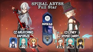 Spiral Abyss 46  Arlecchino amp Lyney [upl. by Maffei]