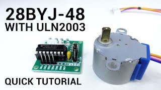 28BYJ48 stepper motor and ULN2003 Arduino Quick tutorial for beginners [upl. by Bekha]