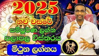 2025 Horoscope  Mithuna Lagnaya  2025 Calander  2025 Lagna Palapala  2025 Horoscope [upl. by Concordia]