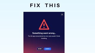 How to Fix Cant install EA app in Windows 1110 [upl. by Nahbois]