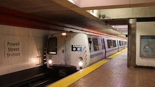 San Francisco Bay Area Rapid Transit BART Trains and Ride to the Airport [upl. by Naor]