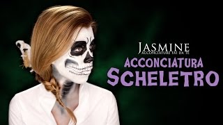 Come fare la treccia a Spina di Pesce  Come acconciarsi per Halloween  Le Acconciature di Jasmine [upl. by Akihsar]