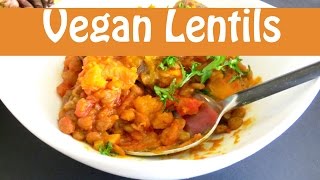 Easy Vegan Lentil Stew  Vegan Lentils Recipes  The Frugal Chef [upl. by Aiasi161]