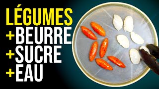 Comment faire des légumes glacés  à blanc et à brun [upl. by Tristas21]