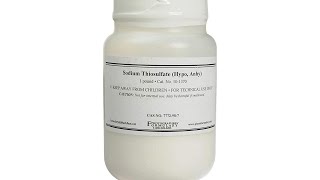 Photographers Formulary 1lbs Anhydrous Sodium Thiosulfate [upl. by Neale]