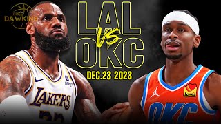 Los Angeles Lakers vs OKC Thunder Full Game Highlights  December 23 2023  FreeDawkins [upl. by Pember]