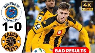 Supersport united vs Kaizer Chiefs Betway premiership  Match analysis [upl. by Collen922]