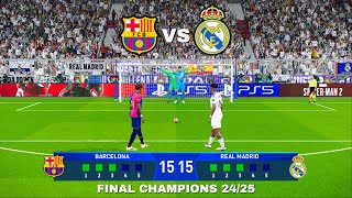 Barcelona X Real Madrid  El Classico  UEFA CHAMPIONS LEAGUE  Penalty Shootout  Yamal VS Endrik [upl. by Sllew]