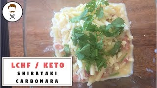 Easy Shirataki Carbonara  The Keto Kitchen [upl. by Anaira525]