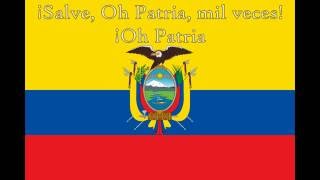 National Anthems  Ecuador  Lyrics  Translation in Subtitles [upl. by Hausmann]