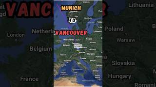 Munich Germany 🇩🇪 to Vancouver Canada 🇨🇦 Flight Route  Lufthansa LH476 Flight Duration 10h 10m ✈️ [upl. by Ezalb]