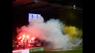 Pyroshow of Ferencváros Ultras A Derby Night to Remember [upl. by Anayik362]