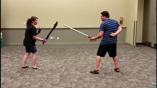 Scimitar vs Rapier  Enclosed Fight [upl. by Eillom]