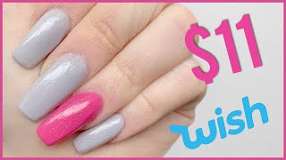 Testing a Dip Nail Kit From WISH [upl. by Lida]