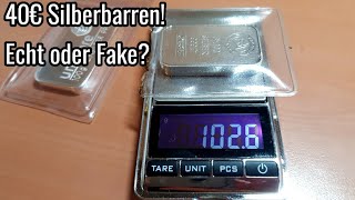 40€ Silberbarren von eBay Hat es sich gelohnt  100g Silberbarren [upl. by Yarahs275]