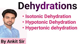 Dehydration  Isotonic Hypotonic Hypertonic  Etiology  Management in Hindi medicalnursing [upl. by Kuhlman]