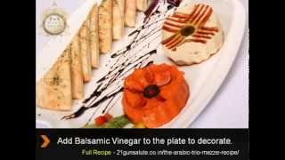 The Arabic Trio Mezze Recipe  An appetizer [upl. by Bernardina]