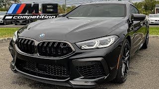 2022 BMW M8 Competition Gran Coupe Walkaround Review  Loud Exhaust Sound Revs [upl. by Suolekcin]