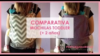 Comparativa Mochilas Toddler Fidella  Buzzidil  Emeibaby  Tula y Liliputi [upl. by Harding]