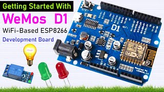 Getting started with WeMos D1 WiFi based ESP8266 Development Board Compatible With Arduino [upl. by Lesly]