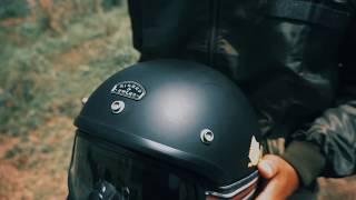 RIDERS amp RULES HELMET  YAMAHA VIXION CAFE RACER [upl. by Enahs]