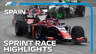 F2 Sprint Race Highlights  2023 Spanish Grand Prix [upl. by Esylle143]