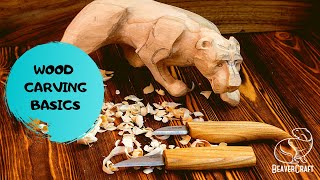 Wood Carving for Beginners  BasicsampTips [upl. by Gosney147]