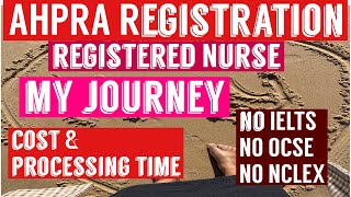 AHPRA Registration as a nurse No IELTS NO ENCLEX NO OSCE [upl. by Barris]