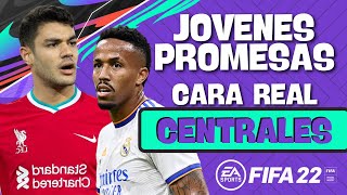 JOVENES PROMESAS CON ROSTRO REAL  DEFENSAS CENTRALES DFC  FIFA 22  MODO CARRERA [upl. by Neellok966]