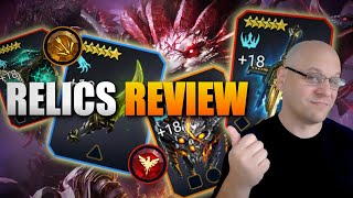 Forge The RIGHT Relics Relic Review  RAID Shadow Legends [upl. by Swehttam]