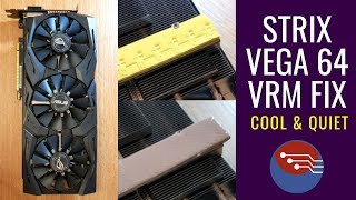 Asus Strix Vega 64  VRM Temperature FIX [upl. by Aninotna]