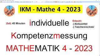 Mathematik 4  IKM Testung  2023  30 Aufgaben [upl. by Cleti272]