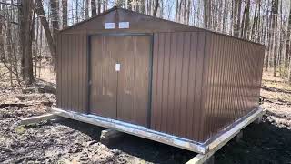 Outsunny 11x13 Shed Review [upl. by Aibonez]